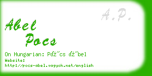 abel pocs business card